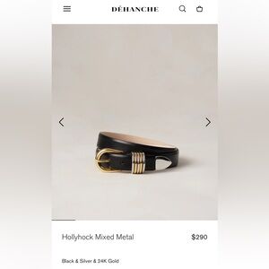 Dehanche Hollyhock Mixed Metal Belt XS